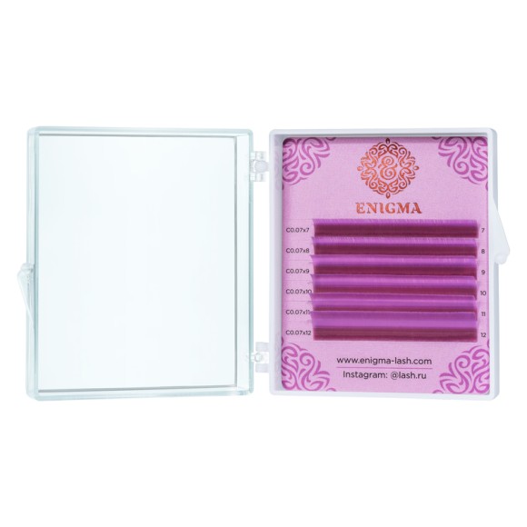 Цветные ресницы Enigma микс Lavender