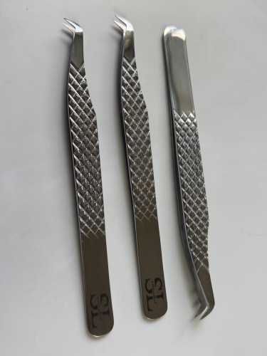 Профессиональный пинцет для наращивания ресниц SL PERSONAL MINI 50°