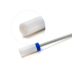 Фреза керамическая белая (средняя твердость) цилиндр большой 6.6x12.8 мм (крупная насечка), TNL