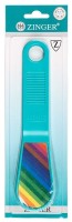 Терка педикюрная, Zinger, 2-х ст (100*180) цв.бирюзовый (dga-428)