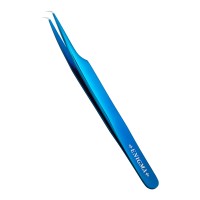 Пинцет Мини-L Enigma (Blue metallic) с ручной заточкой extra-sharp