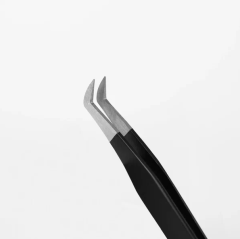 Пинцет для наращивания Rili тип &quot;Круглый сапожок&quot; Black Line