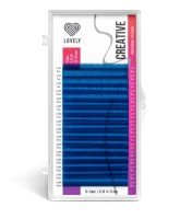 Ресницы синие LOVELY Creative - 16 линий - MIX С 0.07 8-15мм
