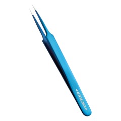 Пинцет прямой A Enigma (Blue metallic) с ручной заточкой extra-sharp