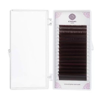 Ресницы Enigma light цвет «Мокка» 0,07/D/14 mm (16 линий)