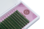 Цветные ресницы Enigma микс 0,10/L/6-13 mm "Green" (16 линий)