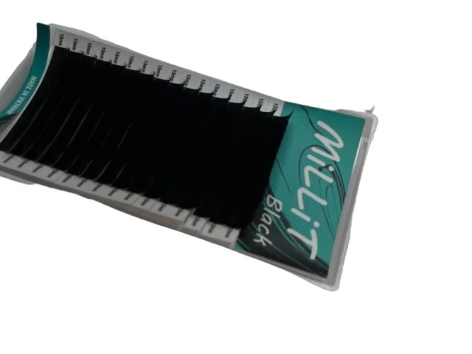 Черные ресницы Millit Fix Price - MIX D 0.10 6-13мм 16 линий