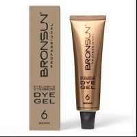 Краска для ресниц и бровей BRONSUN, цвет коричневый #6, 15мл