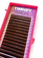 Темно коричневые ресницы Timkey - MIX LJ 0.07 7-14mm 16 lines