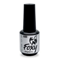 Верхнее каучуковое покрытие без Л/С с шиммером #03 (No wipe top gel SHINE #03), 10 ml, Foxy Expert