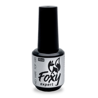 Верхнее каучуковое покрытие без Л/С с шиммером #03 (No wipe top gel SHINE #03), 10 ml, Foxy Expert