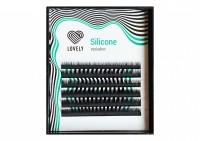 Ресницы чёрные Lovely серия &quot;Silicone&quot; - 6 линий - MINI MIX C 0.07 5-7мм