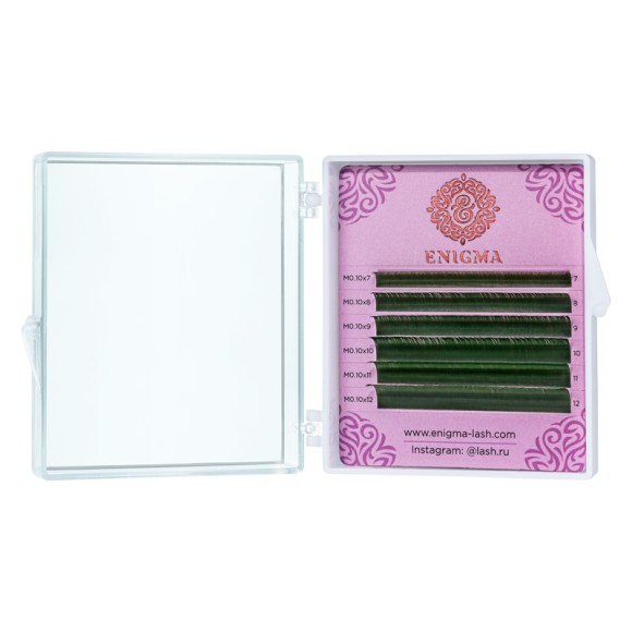 Цветные ресницы Enigma микс Green