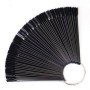 Палитра (типсы) "веер" для лаков на кольце, 50шт, черная Палитра (типсы) "веер" для лаков на кольце, 50шт, черная