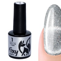 Гель-лак кошачий глаз 9D (Gel polish CAT'S EYE 9D) #01, 8 ml, Foxy Expert