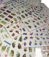 Наклейки для ногтей фольгированный слайдер дизайн 3D, декор для маникюра