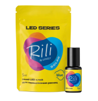 Клей синий для LED наращивания Rili Solar Blue, 5 мл