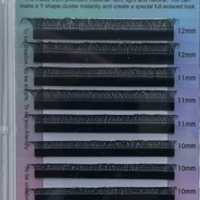 Ресницы Nagaraku пучковые YY 2D, C 0.07, микс, 12 линий