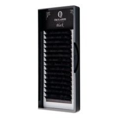 Ресницы OkoLashes серии BLACK изгиб C 0.12 09 мм, 16 линий