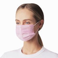 Маска гигиеническая одноразовая BEAJOY четырехслойная розовая 100шт (уп) Маска гигиеническая одноразовая BEAJOY четырехслойная розовая 100шт (уп)