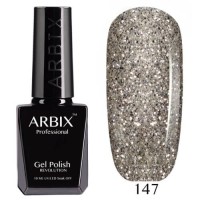 Гель-лак ARBIX (Арбикс) №147 Серебряный Водопад, 10 мл