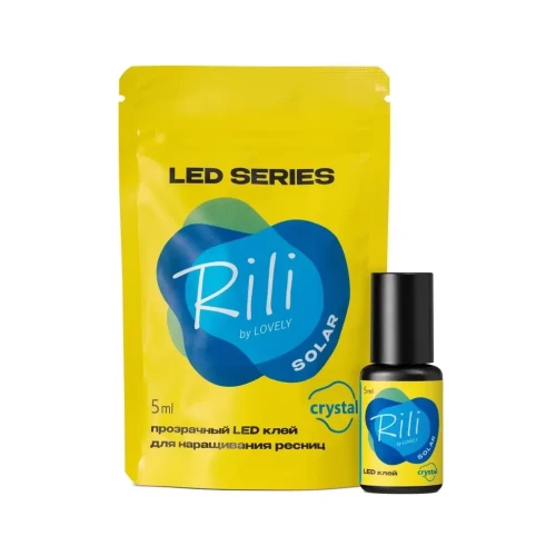 Клей прозрачный для LED наращивания Rili Solar Crystal, 5 мл