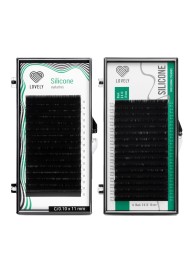 Ресницы чёрные Lovely серия "Silicone" - 16 линий M 0.07 09мм