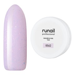 Моделирующий УФ-гель с хлопьями Юки BUILDER UV GEL YUKI, 15 г №8562, ruNail