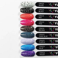 Лак для дизайна YUME COLOR Crack Violet, 8мл