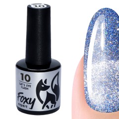 Гель-лак кошачий глаз светоотражающий (Gel polish CAT&#039;S EYE FLASH) #10, 8 ml, Foxy Expert