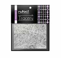 Дизайн для ногтей паутинка: (белый) №2017, ruNail