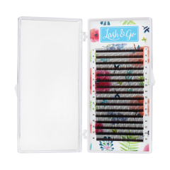 Черные ресницы Lash&amp;Go микс 0,10/C+/7-14 mm (16 линий)
