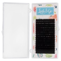 Черные ресницы Lash&amp;Go микс 0,10/C+/7-14 mm (16 линий)