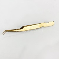 Пинцет мини L, LASH SECRET (Пепельно-бронзовый)