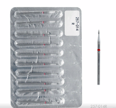 Фреза алмазная 257-14, красная (в блистере), Foxy Expert