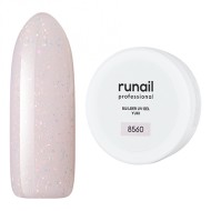 Моделирующий УФ-гель с хлопьями Юки BUILDER UV GEL YUKI, 15 г №8560, ruNail