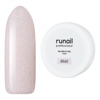 Моделирующий УФ-гель с хлопьями Юки BUILDER UV GEL YUKI, 15 г №8560, ruNail