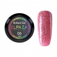 Гель-краска ELPAZA (Эльпаза) Brilliant Gel #6, для дизайна, 5мл
