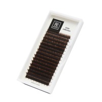 Тёмно-коричневые ресницы &quot;Горький шоколад&quot; BARBARA МИКС М 0.10 7-15мм 16 линий