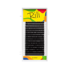 Ресницы чёрные Rili "Lovely" - MIX M 0.10 5-7мм - 16 линий