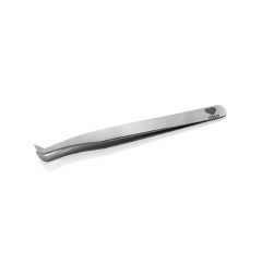 Пинцет для наращивания ресниц Lovely тип "Круглый сапожок" "Stiff Hold" жесткий