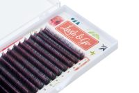 Омбре ресницы Lash&Go микс 0,07/C/7-14 mm "Розовый" (16 линий)