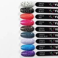 Лак для дизайна YUME COLOR Crack Blue, 8мл