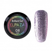 Гель-краска ELPAZA (Эльпаза) Brilliant Gel #8, для дизайна, 5мл