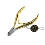 Кусачки маникюрные, Zinger, золотые c 2 пружинами; с проф.ручной заточкой (ara-55) Кусачки маникюрные, Zinger, золотые c 2 пружинами; с проф.ручной заточкой (ara-55)