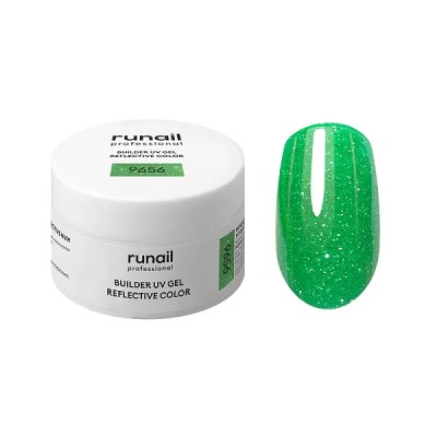 Моделирующий УФ-гель светоотражающий BUILDER UV GEL REFLECTIVE COLOR, 15г банка №9656 ruNail