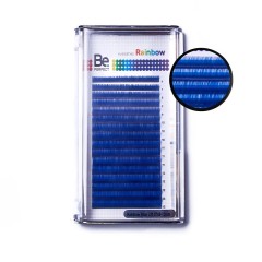 Цветные ресницы Be Perfect Rainbow blue С/0,07 микс 6-13 mm, 16 линий