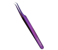 Пинцет Мини-L 45° Enigma (Purple metallic) с ручной заточкой extra-sharp