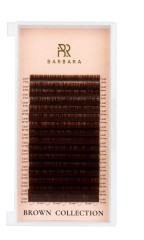 Ресницы коричневые BARBARA Coffee МИКС L 0.07 7-15 mm 16 линий