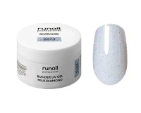 Моделирующий УФ-гель светоотражающий BUILDER UV GEL MILK DIAMOND, 15г №9873 ruNail